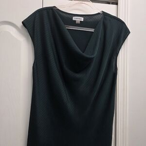 Calvin Klein Dark Green Sleeveless Top